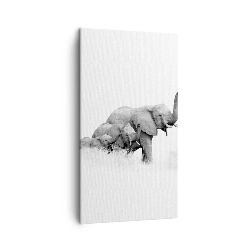 Cuadro sobre lienzo - Impresión de Imagen - Uno, dos, tres - 45x80 cm