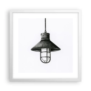 Póster en marco blanco - Como hace años... - 40x40 cm