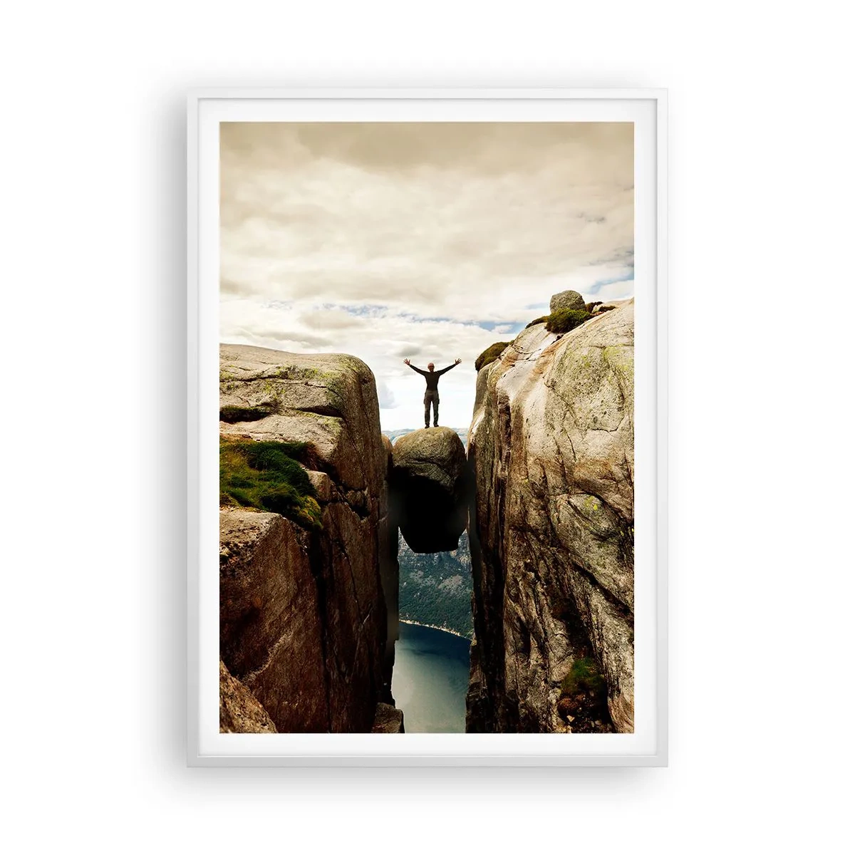 Póster en marco blanco - ¿Cómo estoy? - 70x100 cm