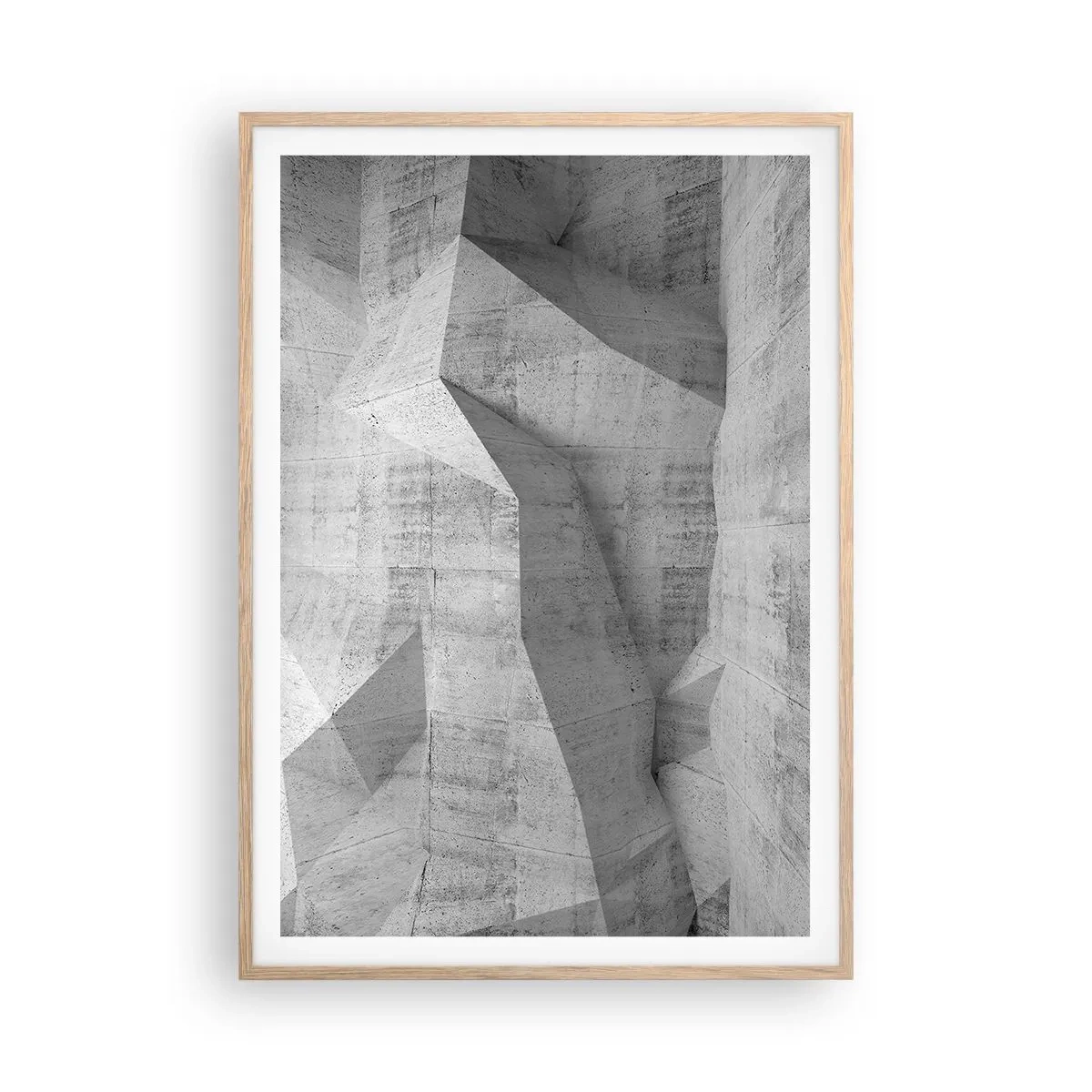 Póster en marco roble claro - Un verdadero desafío - 70x100 cm