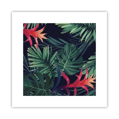 Póster - Encender el color verde - 30x30 cm