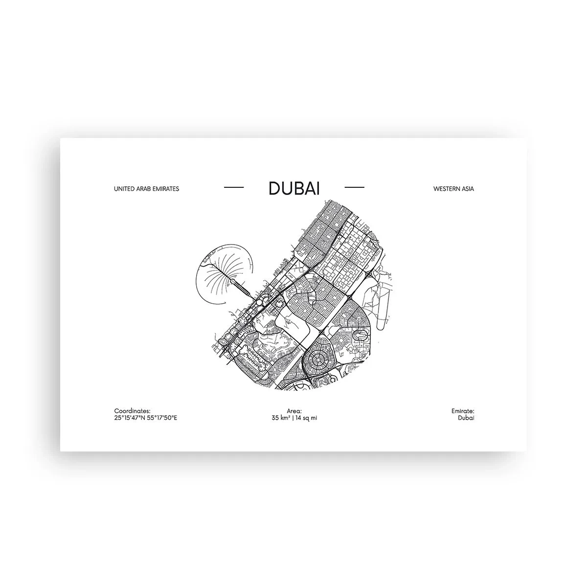 Póster - Anatomía de Dubái - 91x61 cm