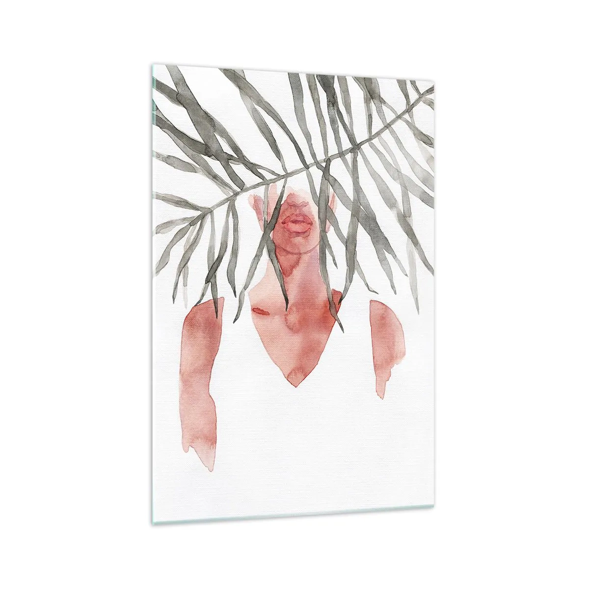 Cuadro sobre vidrio - Impresiones sobre Vidrio - Dama del trópico - 70x100 cm