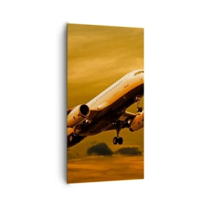 Cuadro sobre lienzo - Impresión de Imagen - Vuelo hacia el sol - 65x120 cm