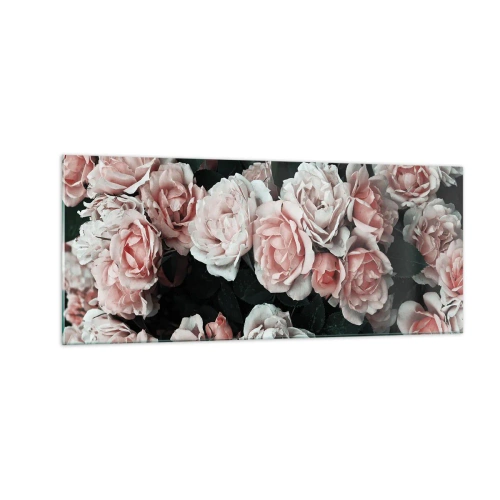 Cuadro sobre vidrio - Impresiones sobre Vidrio - Conjunto de rosas - 100x40 cm
