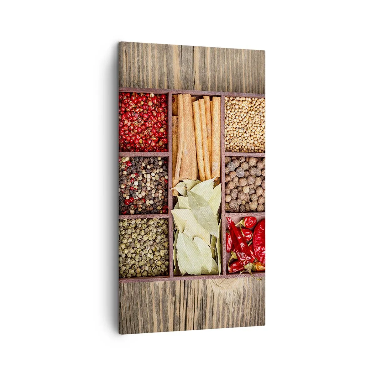 Cuadro sobre lienzo - Impresión de Imagen - Orden de formas, composición de aromas - 45x80 cm