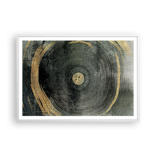 Póster en marco blanco - Cambio y perpetuidad - 100x70 cm