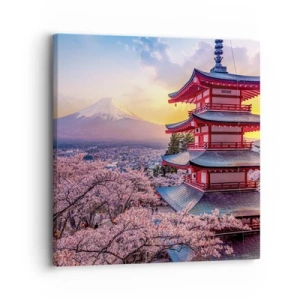 Cuadro sobre lienzo - Impresión de Imagen - La esencia del espíritu japonés - 30x30 cm