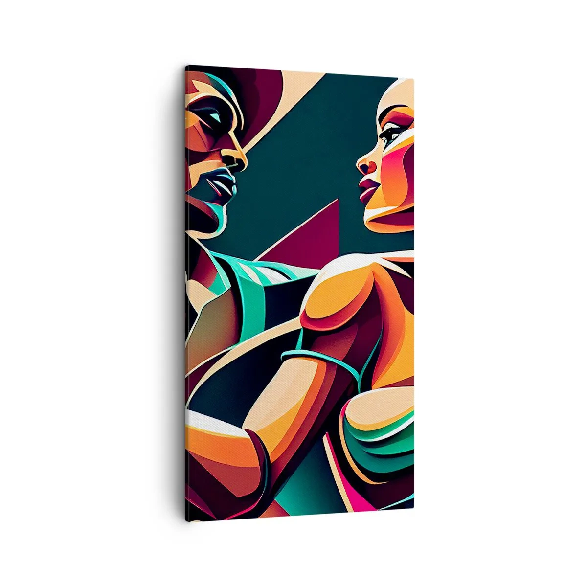 Cuadro sobre lienzo - Impresión de Imagen - Al ritmo del corazón - 45x80 cm