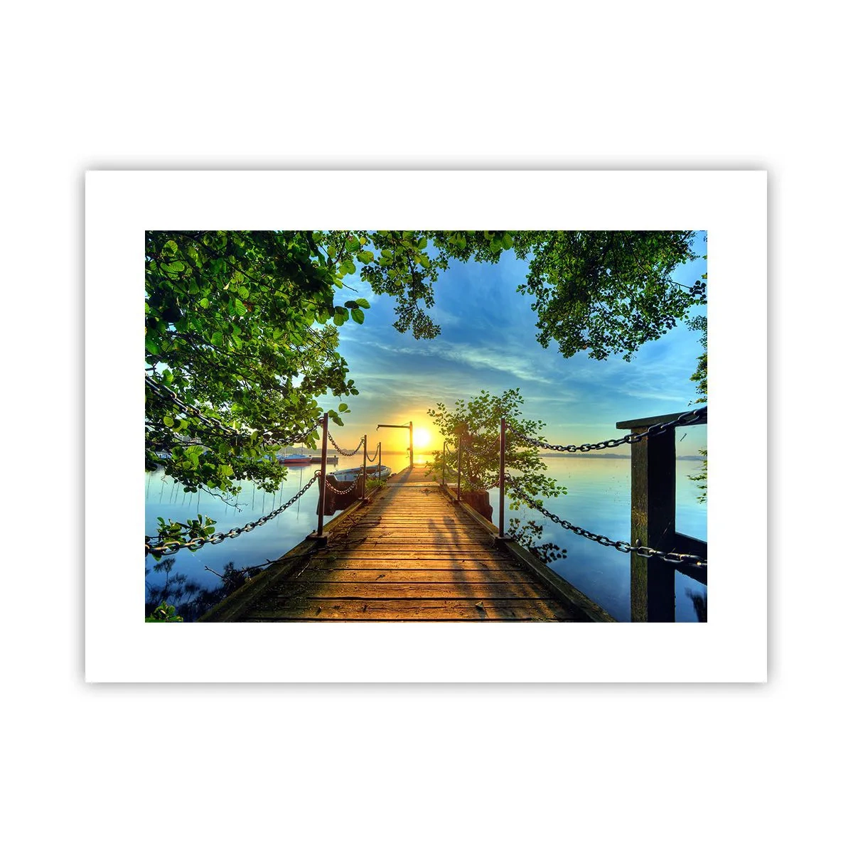 Póster - Atardecer junto al agua - 40x30 cm