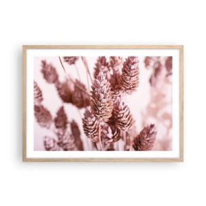 Póster en marco roble claro - Aparentemente discreto - 70x50 cm