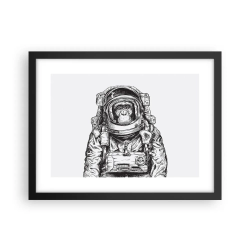 Póster en marco negro - Evolución alternativa - 40x30 cm