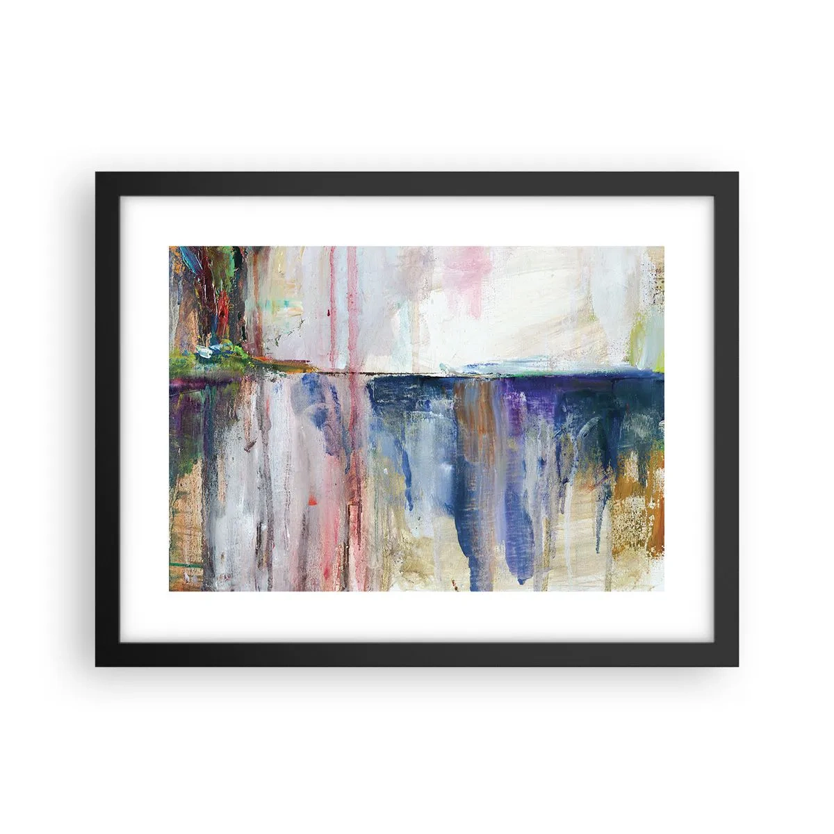 Póster en marco negro - Impresiones y asociaciones de colores - 40x30 cm