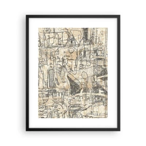 Póster en marco negro - A la espera de ser descifrado - 40x50 cm