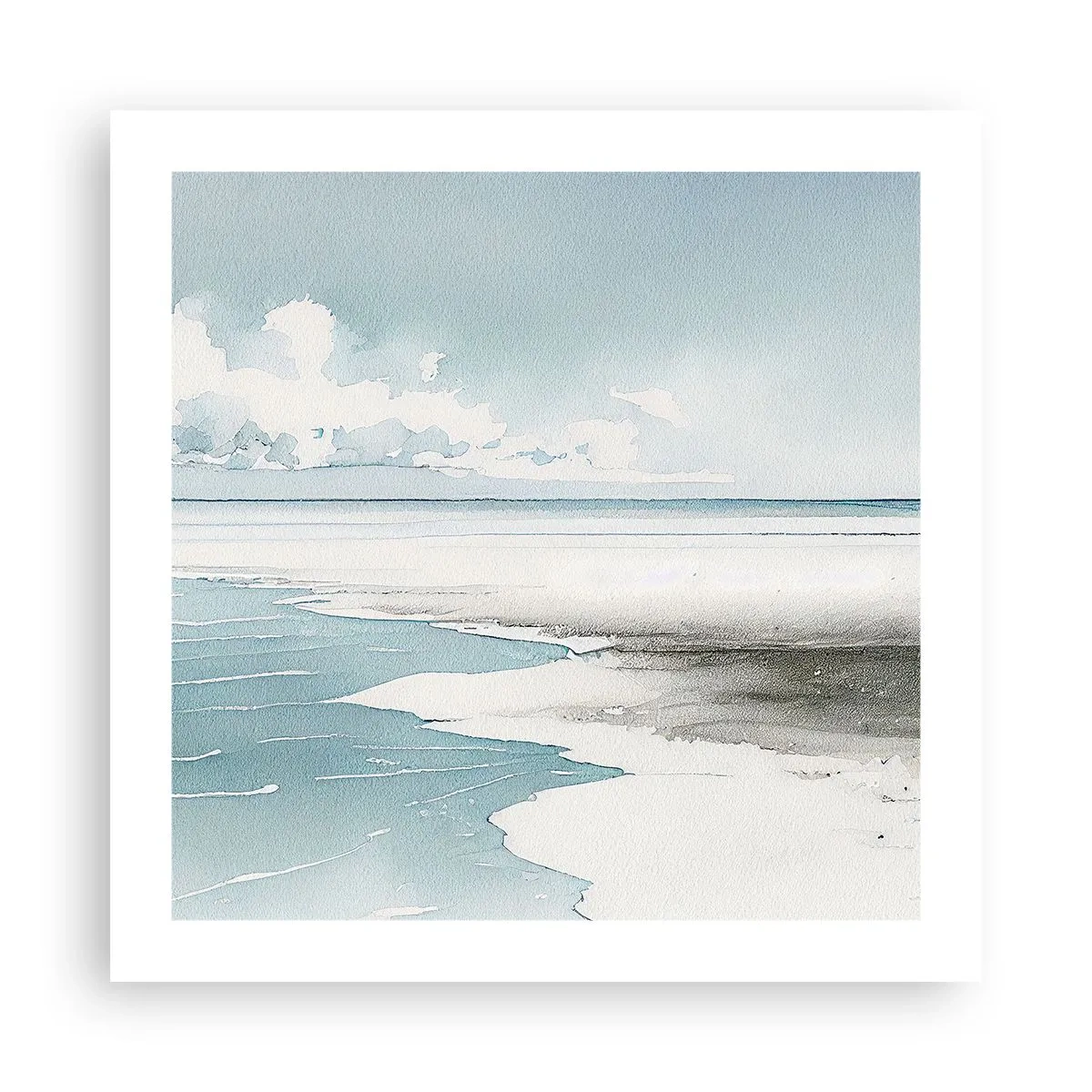 Póster - Suave marea otoñal - 50x50 cm