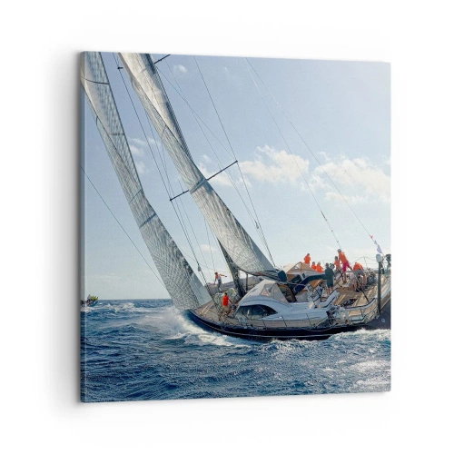 Cuadro sobre lienzo - Impresión de Imagen - Que gane el mejor - 60x60 cm