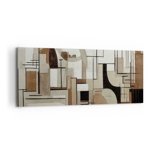 Cuadro sobre lienzo - Impresión de Imagen - Paisaje urbano 2.0 - 100x40 cm