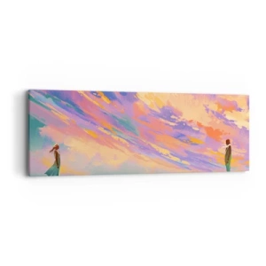 Cuadro sobre lienzo - Impresión de Imagen - Fuerza de atracción - 90x30 cm