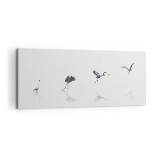 Cuadro sobre lienzo - Impresión de Imagen - Cuatro sencillos pasos para despegar - 100x40 cm