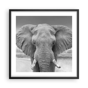 Póster en marco negro - Bienvenido a mi mundo - 50x50 cm