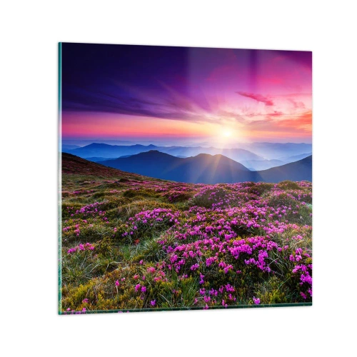 Cuadro sobre vidrio - Impresiones sobre Vidrio - Dulce aroma a frescura - 70x70 cm