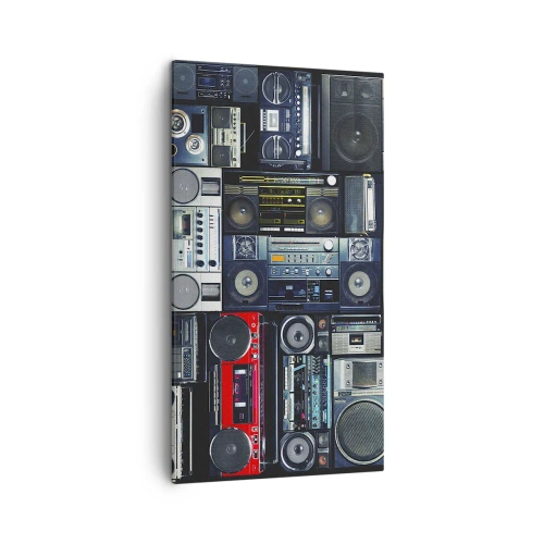 Cuadro sobre lienzo - Impresión de Imagen - Nostalgia de los 80. - 45x80 cm