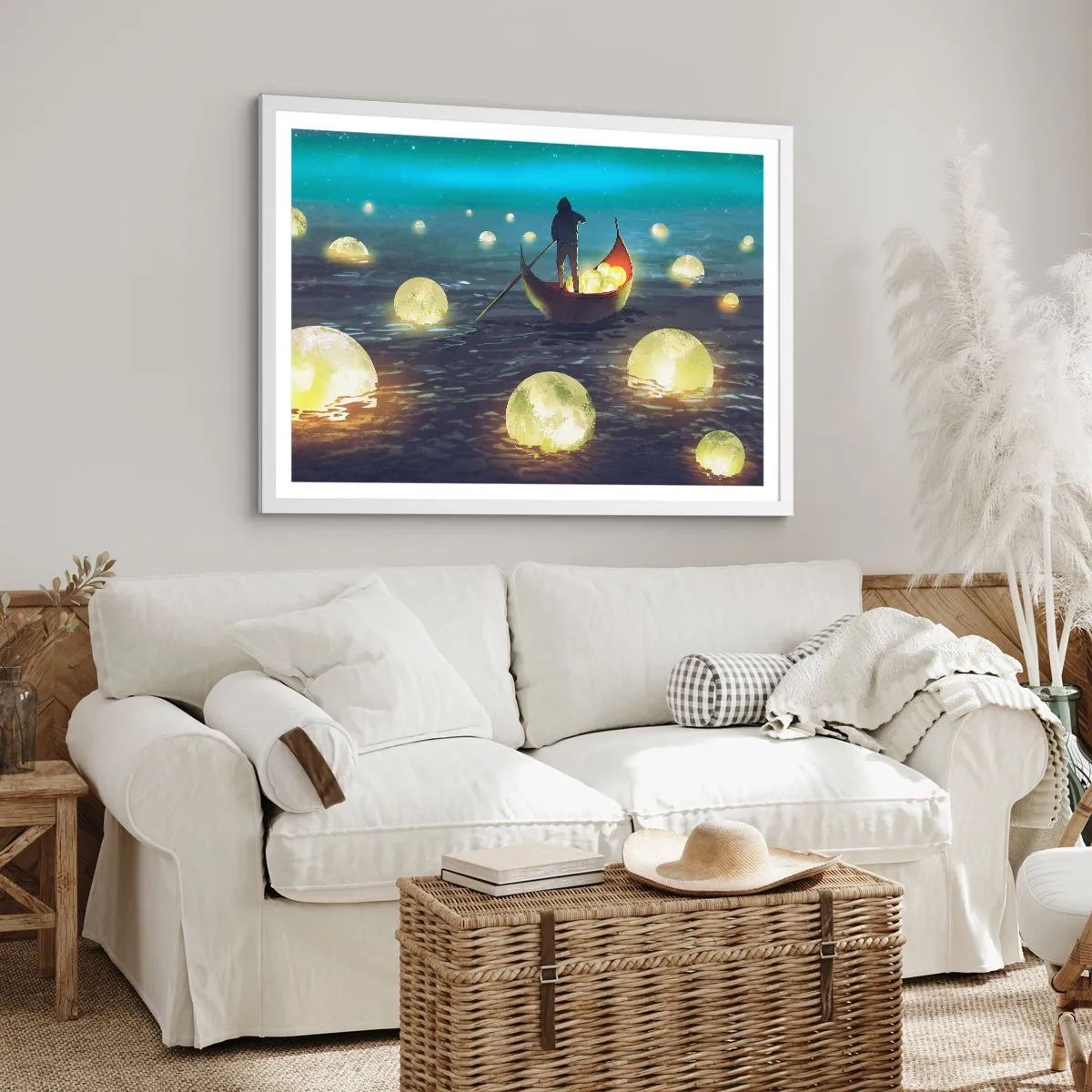 Póster en marco blanco - Cosas que los filósofos nunca soñaron - 100x70 cm