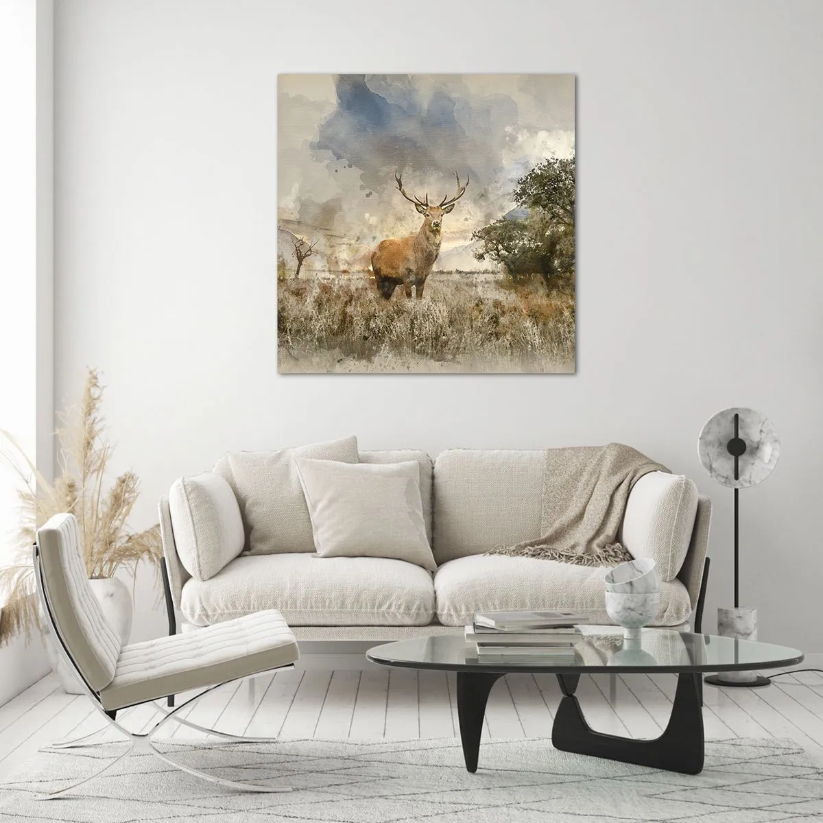 Cuadro sobre vidrio - Impresiones sobre Vidrio - Dignidad - fuerza - encanto - 40x40 cm