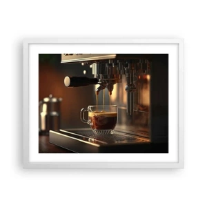 Póster en marco blanco - Un brebaje sensual - 50x40 cm