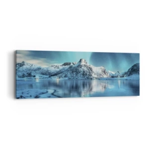 Cuadro sobre lienzo - Impresión de Imagen - Una noche de luz - 90x30 cm