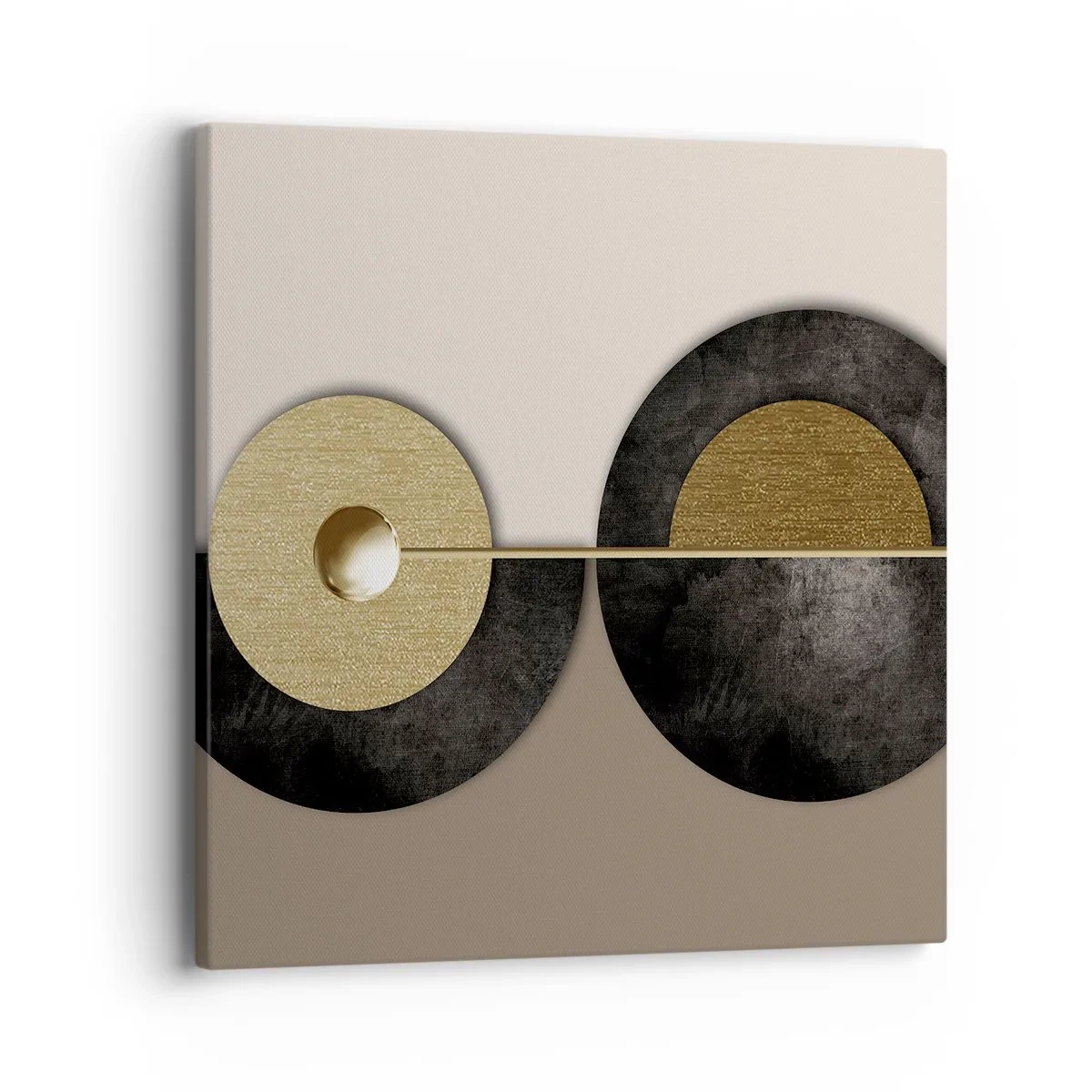 Cuadro sobre lienzo - Impresión de Imagen - Variaciones en torno a un círculo - 40x40 cm