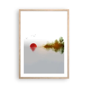 Póster en marco roble claro - Una promesa de paz - 50x70 cm