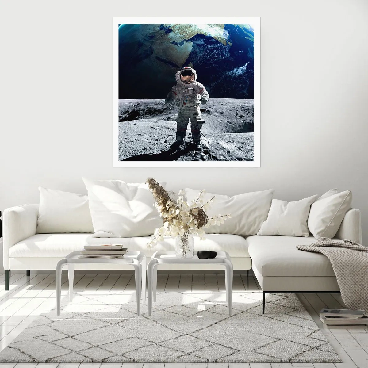 Póster - Saludos desde la Luna - 50x50 cm