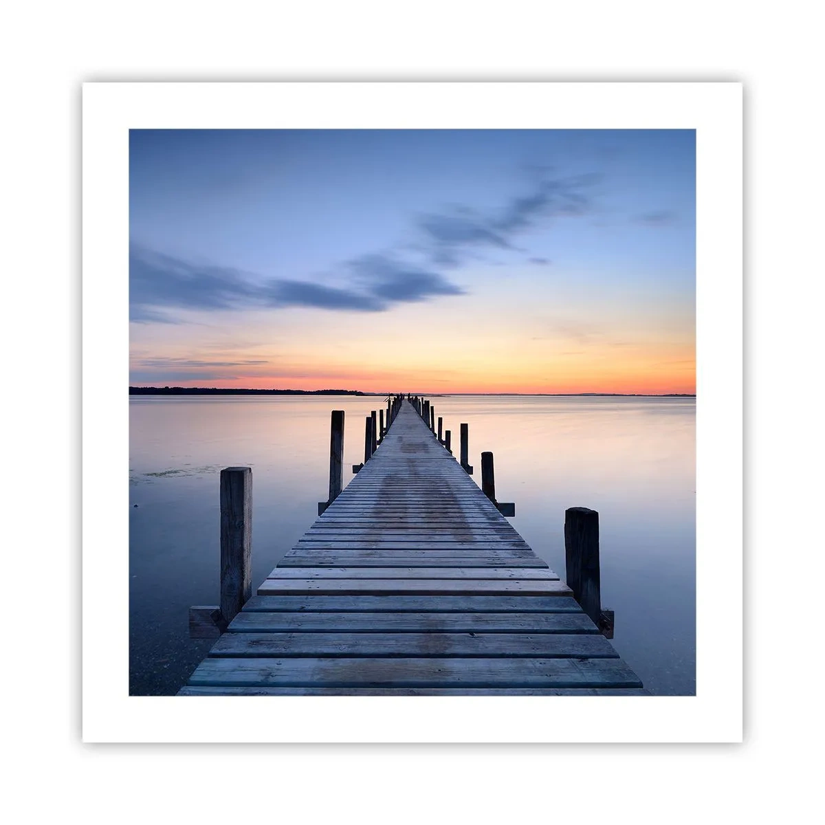 Póster - La calma de un crepúsculo sereno - 50x50 cm