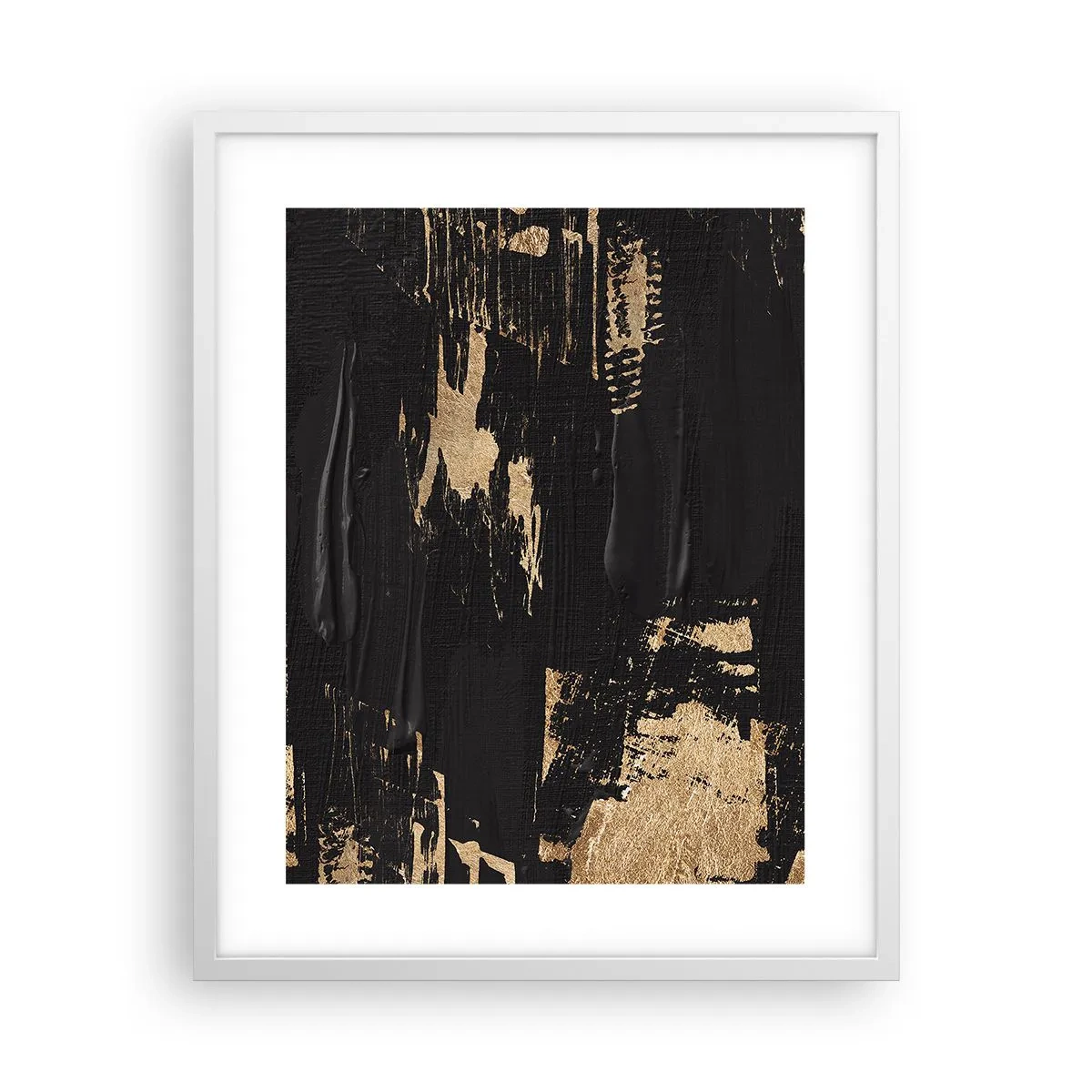 Póster en marco blanco - Un rastro de tacto - 40x50 cm