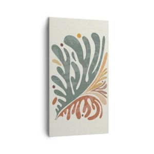 Cuadro sobre lienzo - Impresión de Imagen - Hoja multicolor - 45x80 cm