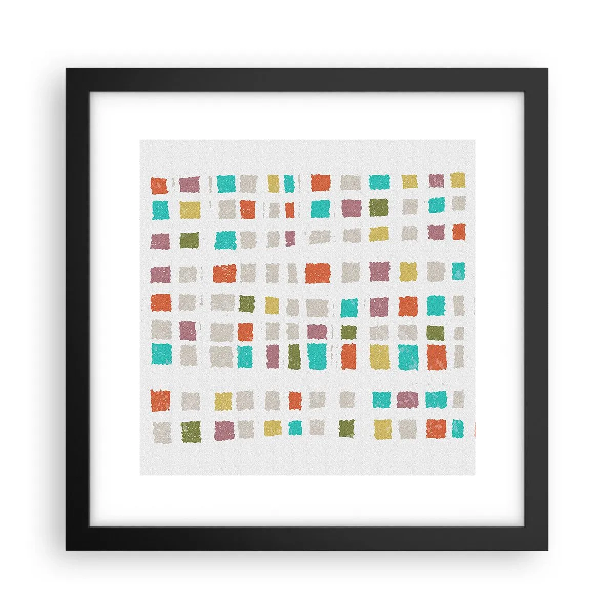 Póster en marco negro - Juego desconocido - 30x30 cm