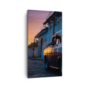 Cuadro sobre lienzo - Impresión de Imagen - Aquí el tiempo se ralentiza - 45x80 cm