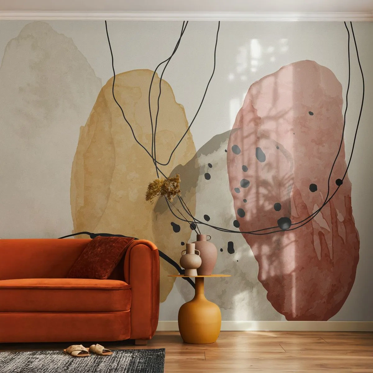 Fotomural Premium Canvas - Líneas y transparencias - Abstracción, Pedazo, Arte Moderno - 250x175 cm