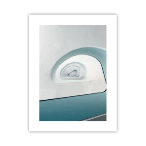Póster - Espiral del río azul - 30x40 cm