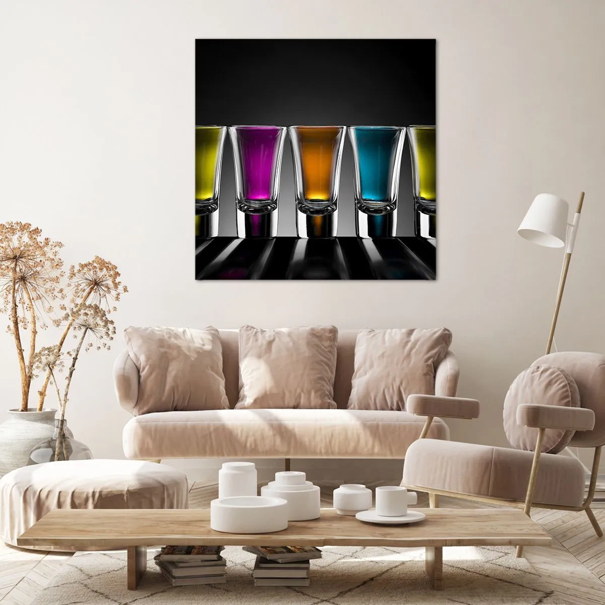 Cuadro sobre lienzo - Impresión de Imagen - Colores de la alegría - 70x70 cm