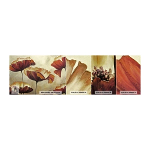 Muestra de fotomural autoadhesivo Deluxe Sticker - Prado de prados - Abstracción, Flor, Pedazo - 100x30 cm