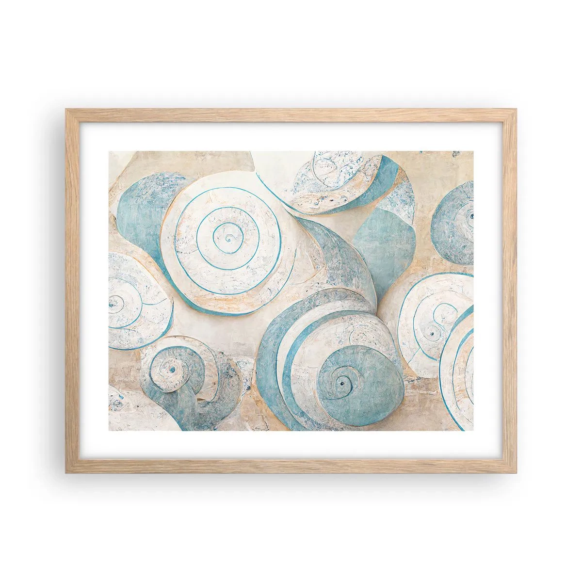 Póster en marco roble claro - ¿Qué esconden en su interior? - 50x40 cm