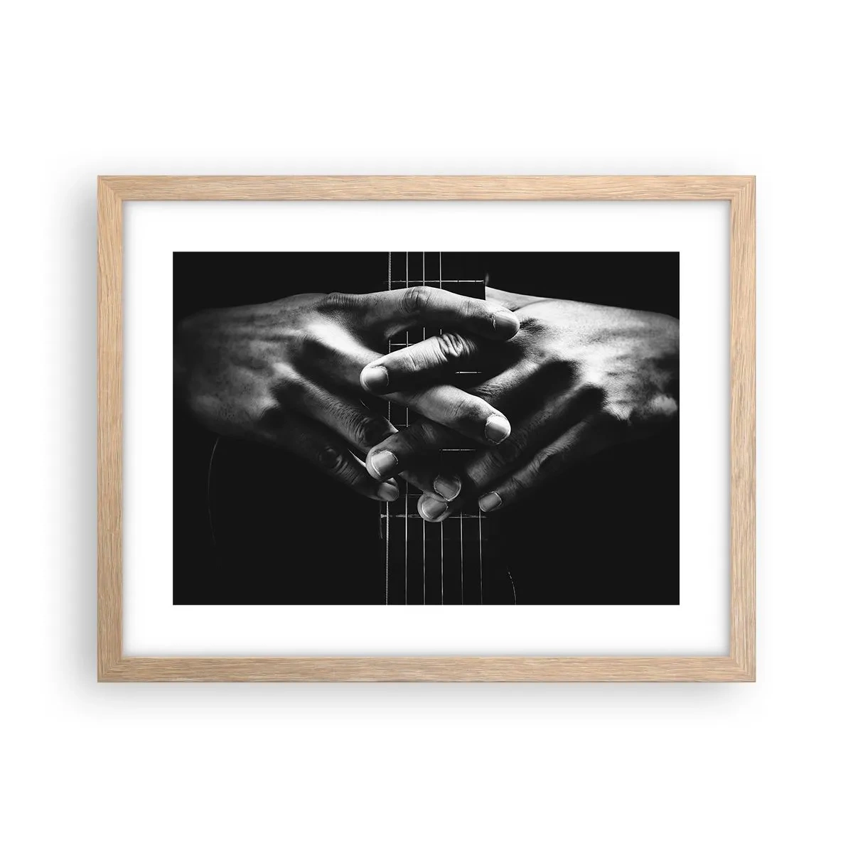 Póster en marco roble claro - La oración del artista - 40x30 cm