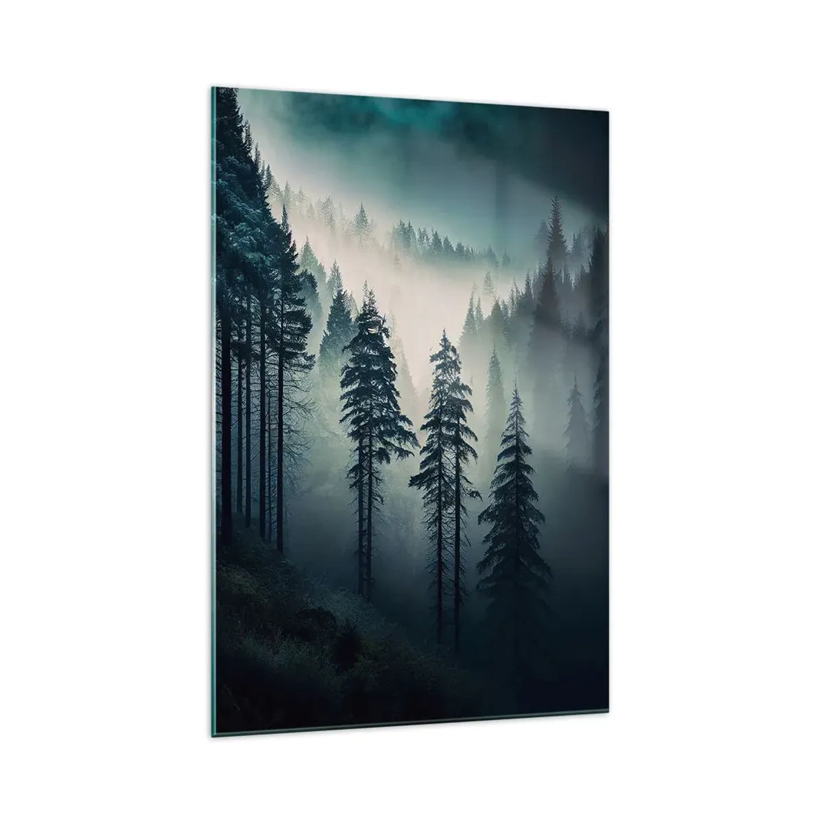 Cuadro sobre vidrio - Impresiones sobre Vidrio - Mañana de montaña - 70x100 cm