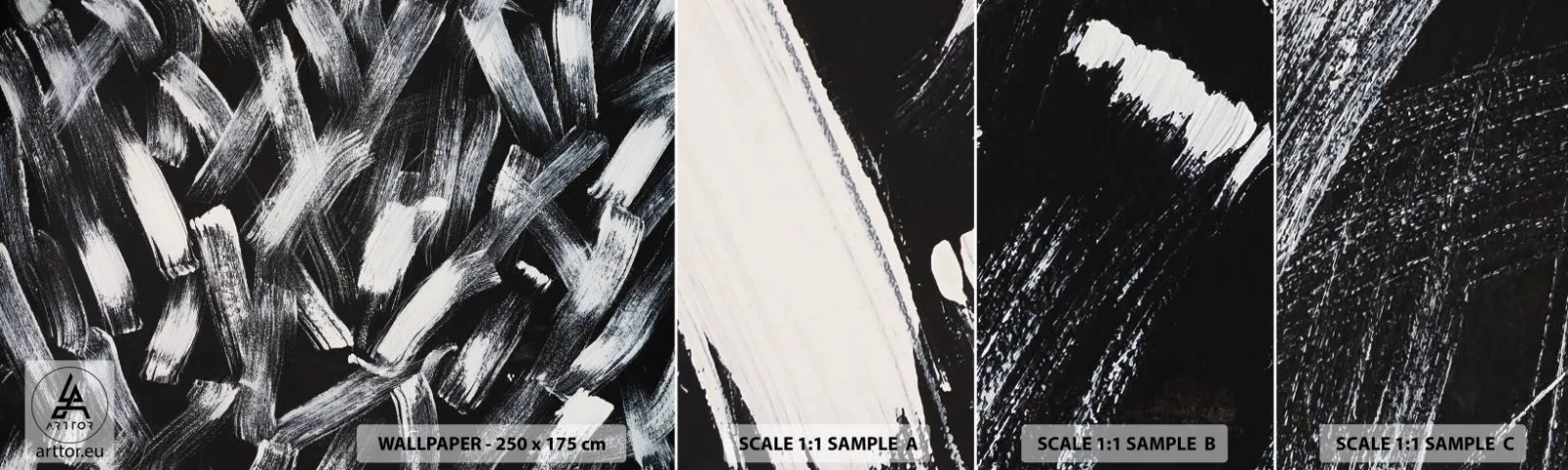 Muestra De Fotomural Standard Eco - Abstracción en el espíritu industrial - Pedazo, Moderno, Cepillado - 100x30 cm