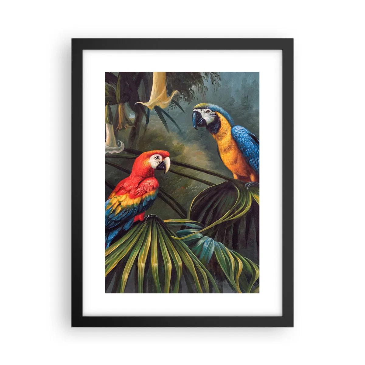 Póster en marco negro - Romanticismo en los trópicos - 30x40 cm