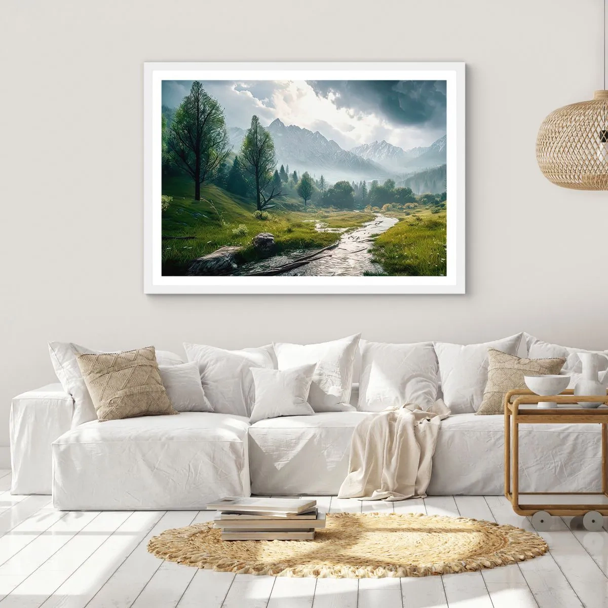 Póster en marco blanco - De ida y vuelta - 70x50 cm