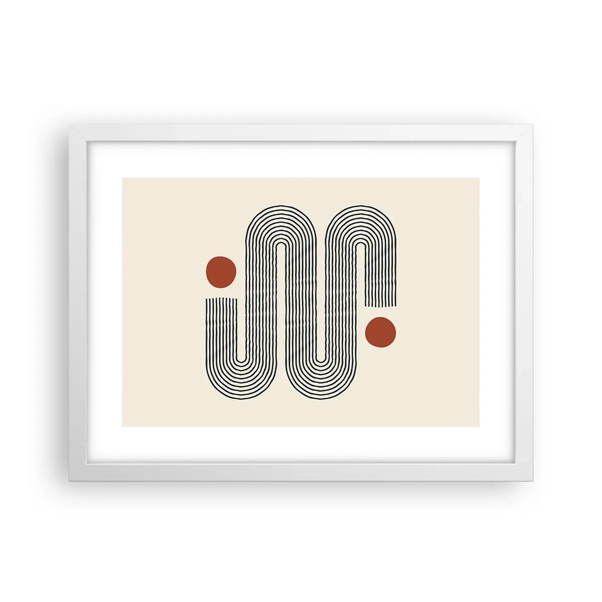 Póster en marco blanco - De principio a fin - 40x30 cm