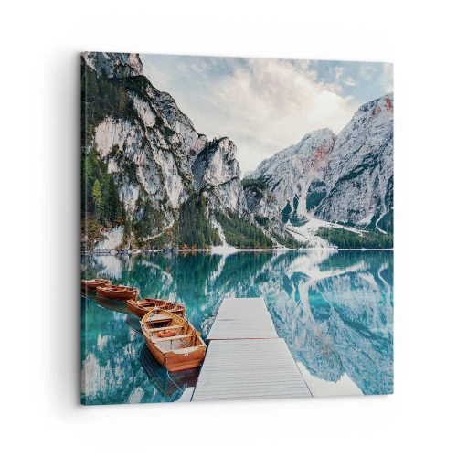 Cuadro sobre lienzo - Impresión de Imagen - Te mostraremos la fuente de la belleza - 60x60 cm